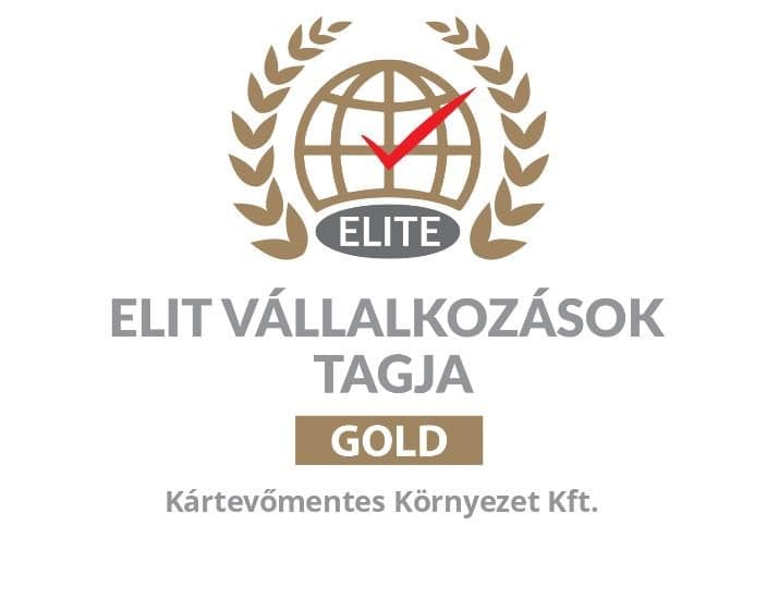 Elit Vállalkozások Tagja – Gold minősítés, Kártevőmentes Környezet Kft.
